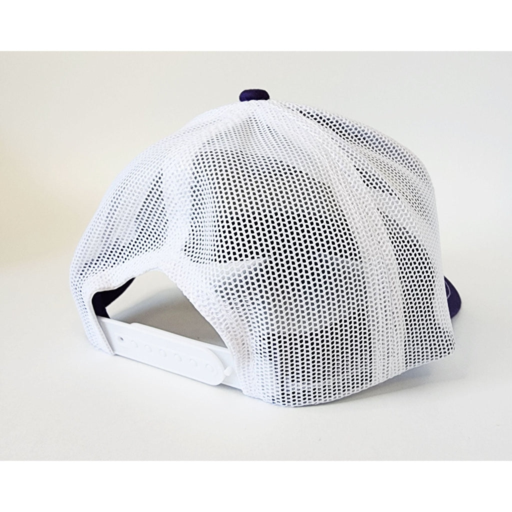 Black and White Mesh Stay Weird Snapback Hat - The Raveground
