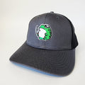 Charcoal and Black Mesh Don't Mess with Me Frog Snapback Hat - The Raveground