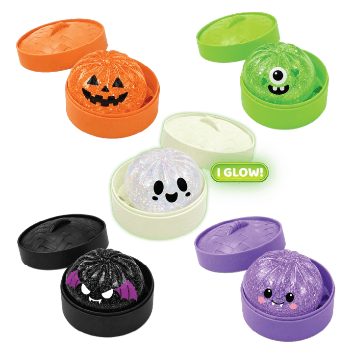Fun Doh Brand Petite Mini 2.25 Inch Halloween Squishy Dumplings - The Raveground
