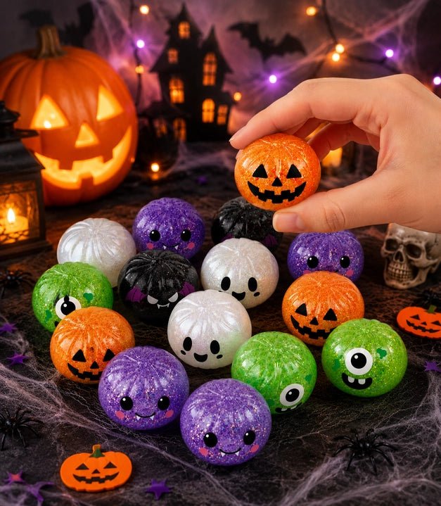 Fun Doh Brand Petite Mini 2.25 Inch Halloween Squishy Dumplings - The Raveground