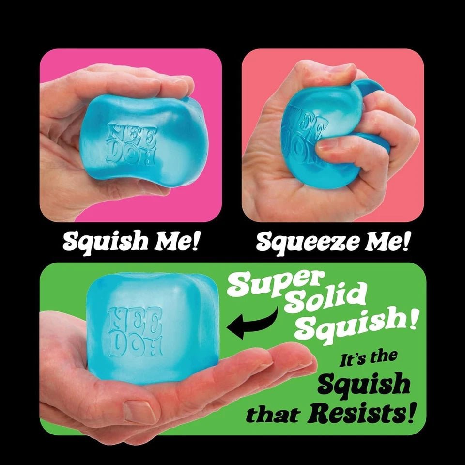 Original NeeDoh Ice Cube Sensory Squish From Schylling 1 pc - The Raveground