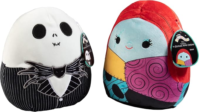 Squishmallows Original Jack and Sally Nightmare Before Christmas 8 inch - The Raveground